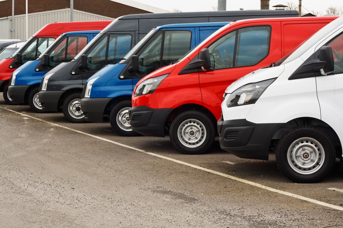 fleet vehicles in lot